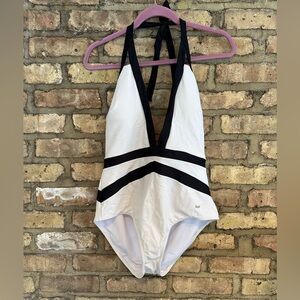 Ted Baker Black and White One Piece Swimsuit